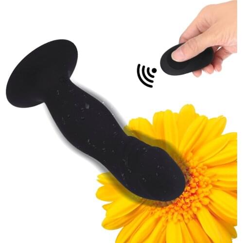 G-spot Prostate Massager Vibrator 10 Speeds Sex Toys Suction Cup Vibrating Butt Plug Wireless Remote Control Dildo Anal Vibrator