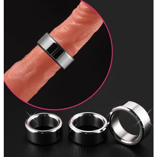 Metal Penis Sleeve Adult Products Stainless Steel Cock Ring Delayed Ejaculation Sex Toys for Men Penis Ring Male Chastity Device