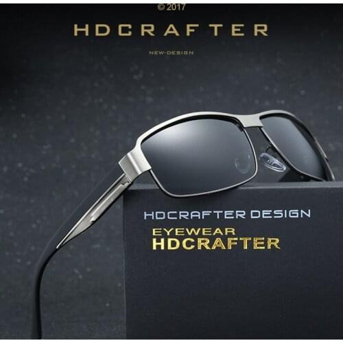 Men Polarized Sunglasses Alloy Driving Sun Glasses for Mens UV400 Glasses Rectangle Sunglasses Luxury Accessories For Men shades