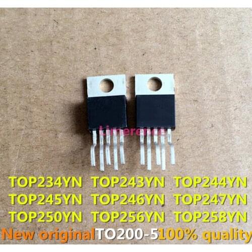 10PCS TOP234YN TOP243YN TOP244YN TOP245YN TOP246YN TOP247YN TOP250YN TOP256YN TOP258YN TO-220 TO220 New and Original IC Chipset