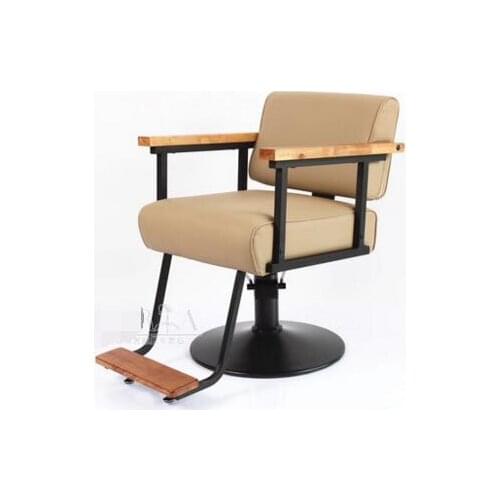 Hair salon personalized hair chair. Hydraulic chair. On adjustable chairs. Stainless steel armrest