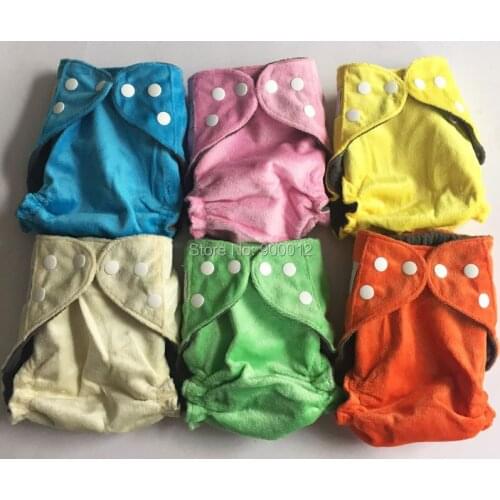 Charcoal Bamboo Inner Butterfly elastic Cloth Diaper Waterproof reusabl Infant Baby Minky Diapers Nappies 200 Pcs Free Shipping