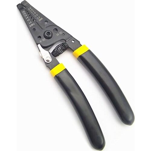 Precise Multifunctional Cable Wire Stripper Cutting Tool Clamp & Wire Cable Cutter Tool Stripping Pliers 20-10AWG