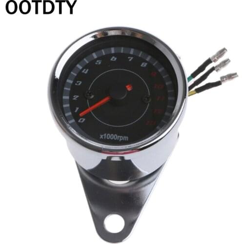 Universal LED Motorcycle Tachometer DC 12V Meter 13K RPM For Honda Yamaha Suzuki