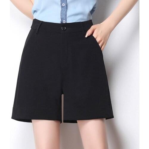 Shorts Women Summer Loose 4XL Solid BF Wide-leg above Knee-length Harajuku Casual Simple Ins Trendy All-match Students Chic