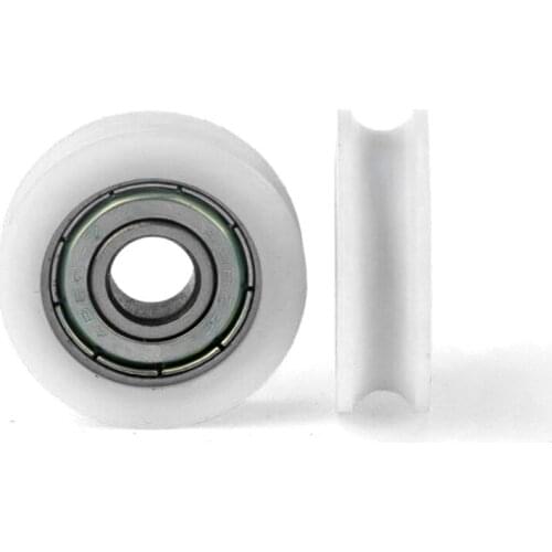 1/2/5/10PCS U Nylon plastic Embedded 608 Groove Ball Bearings 8*29.5*9mm Guide Pulley