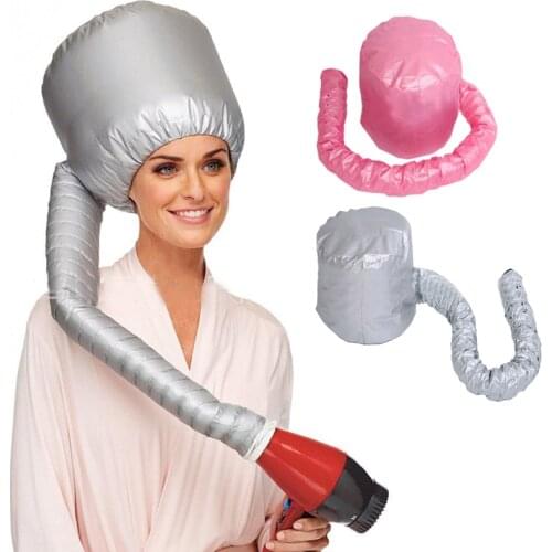 Nylon Hair Dryer Nursing Caps Easy Use Hair Perm Hair Dryer Hair Modelling Warm Air Drying Treatment Safe Cap Home Salon Use 1Pc