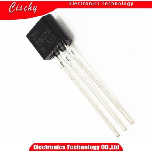 100PCS/LOT 2N2907A triode transistor PNP SILICON PLANAR TRANSISTORS TO-92 0.8A 60V PNP 2N2907