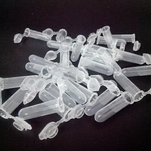 2ml Round Bottom MicroCentrifuge Tube with Lid, Graduated and Clear, Pack of 500pcs