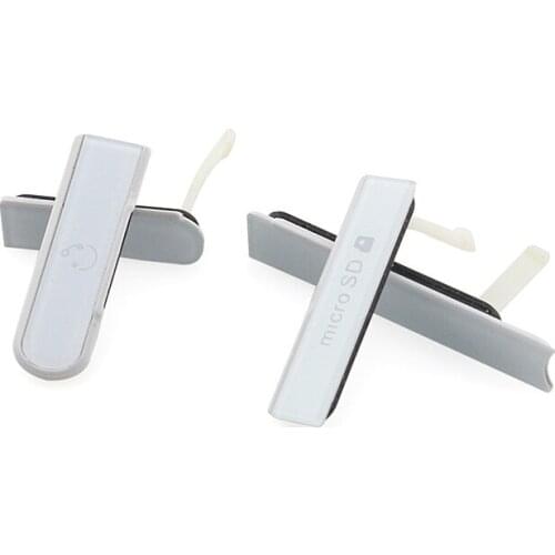 3pcs/lot For Sony Xperia Z SIM Card + Earphone Jack + Micro SD + USB Charging Slot Port dust plug dust cover For Xperia Z L36h