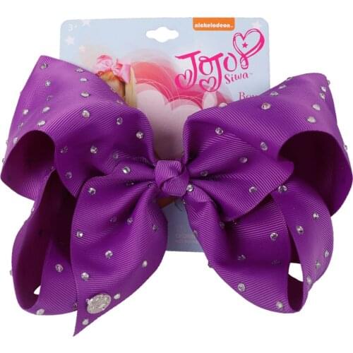 8" Jumbo Kids Hair Clips Hair Bow with Pearls Girls' Grosgrain Ribbon Bowknot Hairgrips Hair Accessories