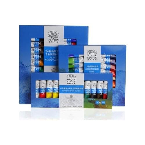 12 18 24 colours watercolor paint / watercolour set 10ml/PC