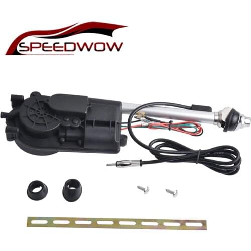 SPEEDWOW 12V FM/AM Car Signal Electric Antenna Electric Power Automatic Antenna Aerial Kit Car Electric Aerial Radio