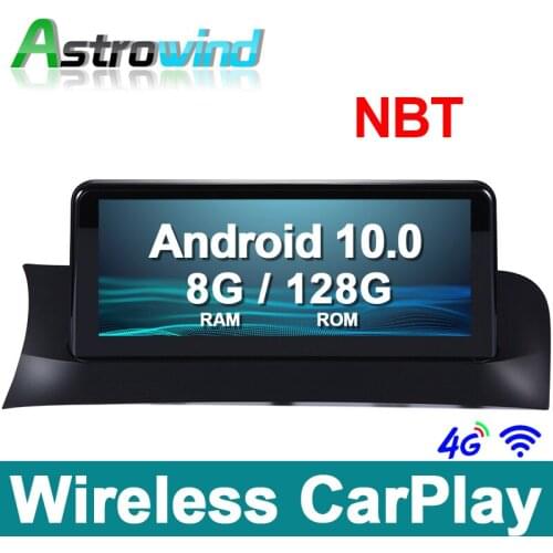 10.25 inch 8G RAM Android 10.0 Auto Player GPS Navigation System Media Stereo For BMW X3 F25 for BMW X4 F26 with NBT System