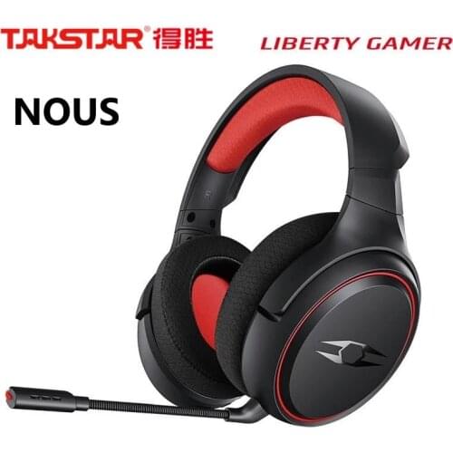 Newest TAKSTAR NOUS Liberty Gamer 2.4GHz Wireless Gaming Headset Headphone Virtual 7.1 Surround Sound Detachable Microphone