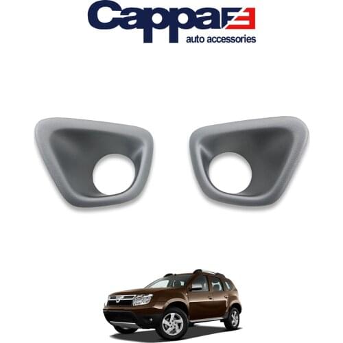 CAPPAFE Car Front Fog Lamp Lights Decoration Cover 2Pcs/Set ABS For Dacia Duster 2010-2017