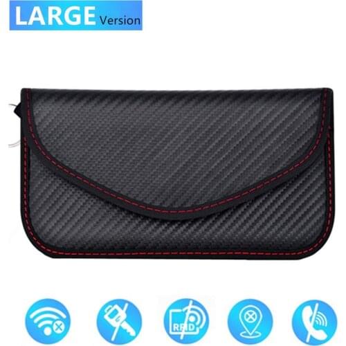 Signal Blocker Pouch for Car Cell Phone Car Keys Remote Control Shielding Bag Safe Signal Blocking Case Car Storage Accessories