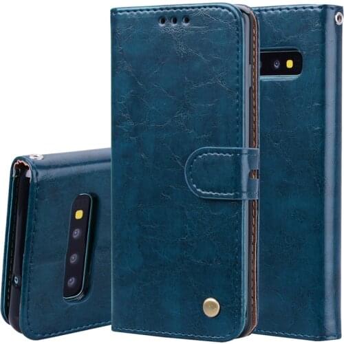 Leather Wallet Flip Case For Samsung Galaxy S10 Case Card Holder Magnetic Book Cover For Samsung S10 Plus s10 s10e Case Coque