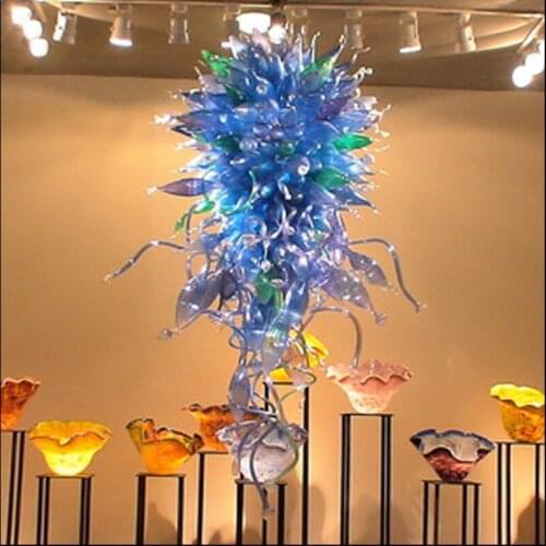 Flower Designed Murano Glass Chandeliers Custom Decorative Hand Blown Murano Glass Chandeliers for Foyer Decor