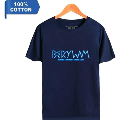 WAWNI Berywam T Shirt Fashion Print Woman/Mans Casual Cotton Polyester Short Sleeved Tops 100% Cotton Tshirt Loose New Tee