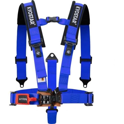 Racing 5 Point Seat Harness Set Latch and Link Shoulder Pads