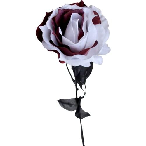 Faux Flower Black Rose Living Room Man-made 60 Cm Single Branch Home Decoration Simulation Plant