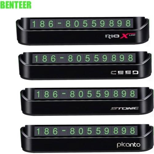 Temporary Car Parking Card car interior accessories sticker for KIA Picanto ceed rioxline stonic