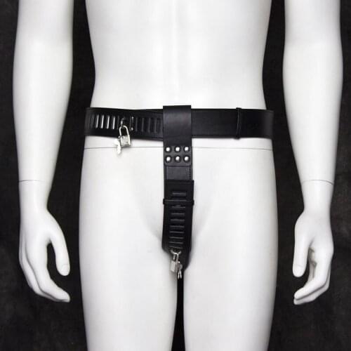 Leather Bondage Belt Mens Costume Underwear Adult Games Erotic Slave Restraints Pants Sex Toys For Men Fetish Wear Briefs