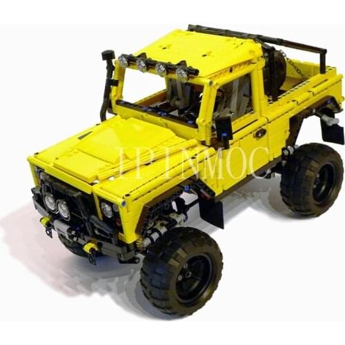Moc-1871 guard 90 camel cup cross country Jeep difficult to insert Boy Gift technology accessories