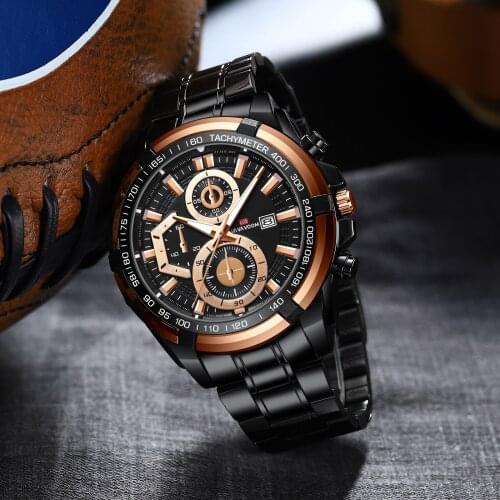 VAVA VOOM New Fashion Mens Watche with Stainless Steel Top Brand Luxury Sports Luminous hands Quartz Men Watch Relogio Masculino