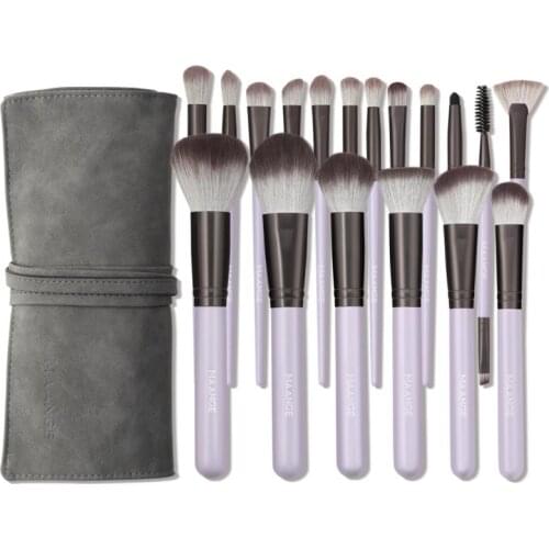 18Pcs Makeup Brushes Set Face Eye Shadow Concealer Foundation Powder Eyelash Eyebrow Brush Make Up Brush Beauty Tool with Bag