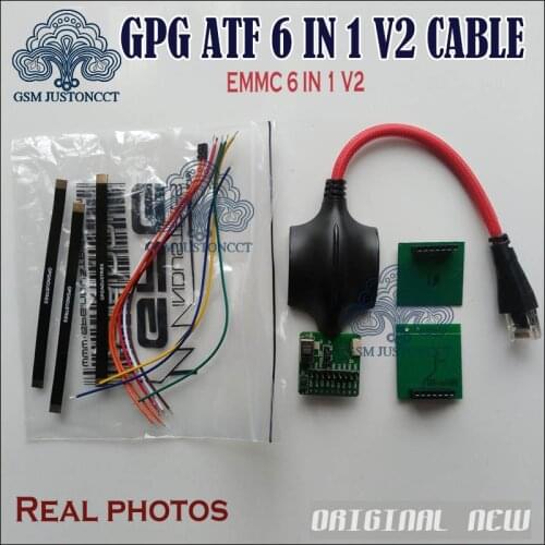 Newest ATF 6 in 1 V2 EMMC Cable For NOKIA& JTAG EMMC ISP / ATF EMMC 6in1 Cable BY GPG