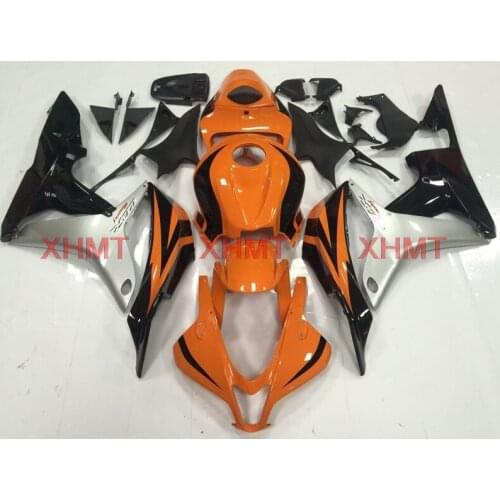 For CBR 600 RR 2007 - 2008 Fairing CBR 600 RR 2008 Motorcycle Fairing CBR 600 RR 08 Orange Silver Black Full Body Kits