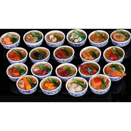 Party supplies kids children toys mini small porridge soup dumpling noodles rice artificial fake simulation bowl food props