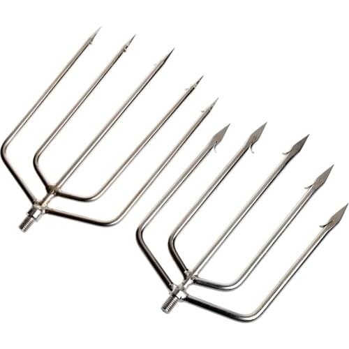 900D Stainless Steel Prong Harpoon Fish Fork Fishing Ice Breaker AccessoryTackleTool