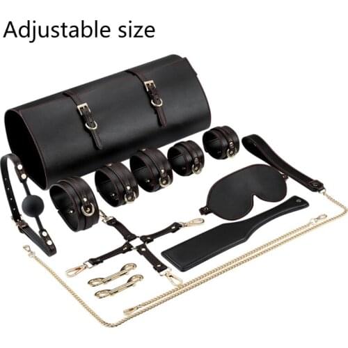 Sexx Fetish Bed Games Erotic Accessories Safe BDSM Restraints Kits Beginners Sm Sex Bondage Toys Set for Couples