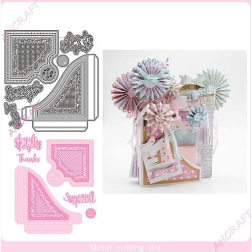 Three-dimensional Bookshelf Metal Cutting Dies for DIY Scrapbooking Photo Album Decorative Embossing Paper Card Crafts Die 2021