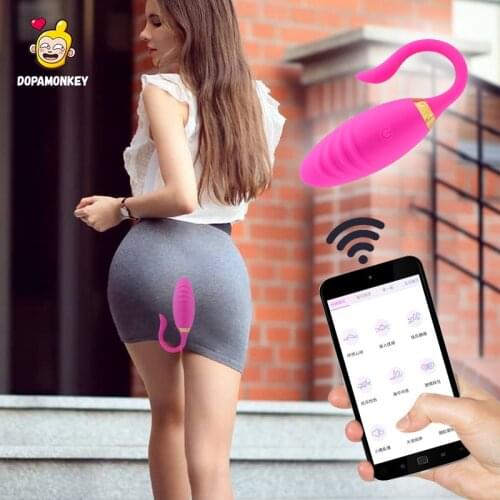 Panties Vibrator with App Control Bluetooth Wireless Wearable Vibrator Vaginal Massage Clitoral Stimulator SexProduct for Couple