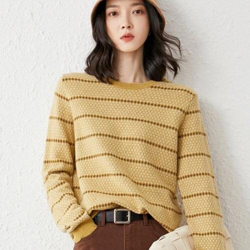 Woman winter 100% Cashmere sweaters knitted Pullovers jumper Warm Female O-neck blouse blue long sleeve clothing