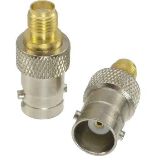 10pcs Conversion Adapter BNC female to SMA female F Jack coaxial connector for radio