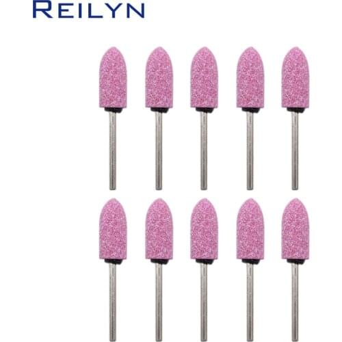 10pcs Ultra-long Sanding Head Grinding Wheel polishing bits sand polisher abrasive point nails polishing bit