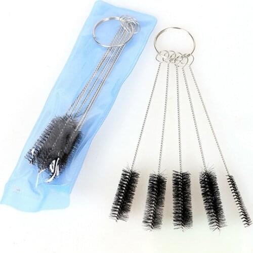 5Pcs 3 Sets Tattoo Cleaning Brush Kit Tip Tube Machine Grip Airbrush Spray Gun Tattoo Machine Tube Tip Clean Brush Tattoo Supply