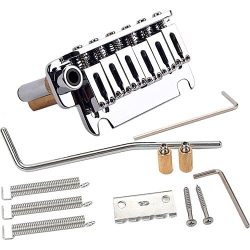 6-string Saddle Tremolo Bridge Locking System for ST Electric Guitar with Tremolo Arm Mounting Screws Guitar Accessories