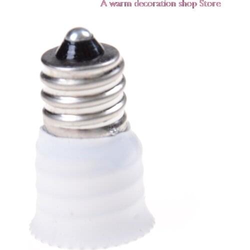 1PCS E12 to E14 White Color lamp Holder Converter Socket Conversion light Bulb Base type Adapter