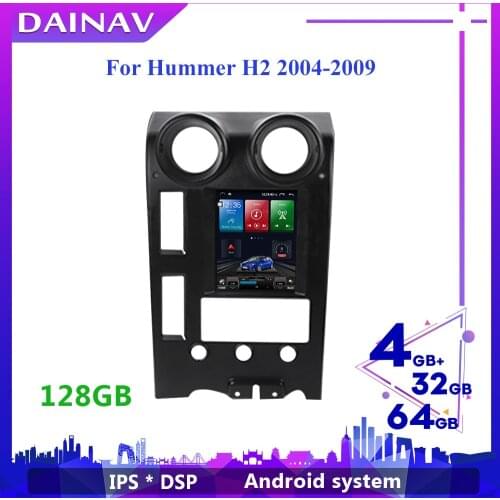 Vertical Screen Car Radio Stereo For Hummer H2 2004-2009 Car Autoradio GPS Navigation Multimedia DVD player