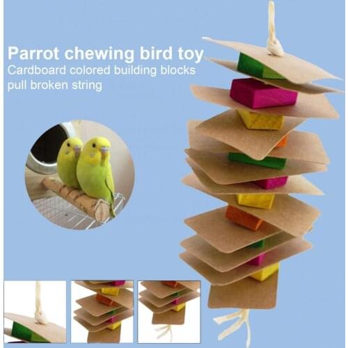 Safe Practical Hanging Parrot Cage Bird Bite Toy Durable Parrot Cage Toy Lightweight Bird Supplies