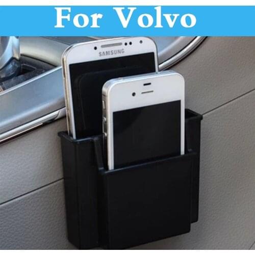 Car Cell Phone Holder Storage Box Holder Orangizer For Volvo V70 Xc60 Xc70 Xc90 C70 C30 S40 S60 S80 V40 V50 V60 Cross Country