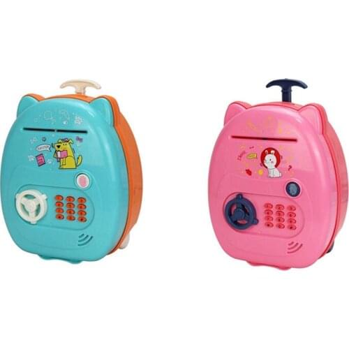 Piggy Bank Electronic Mini ATM For Kids Baby Toy Safe Coin Banks Money Saving Box Password Code Lock For Children