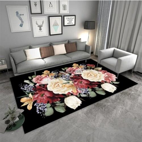 European Classical Printed Carpet Carpet Bedroom Luxury Room Decoration Bedside Carpet Sofa Carpet Corridor Floor Mat