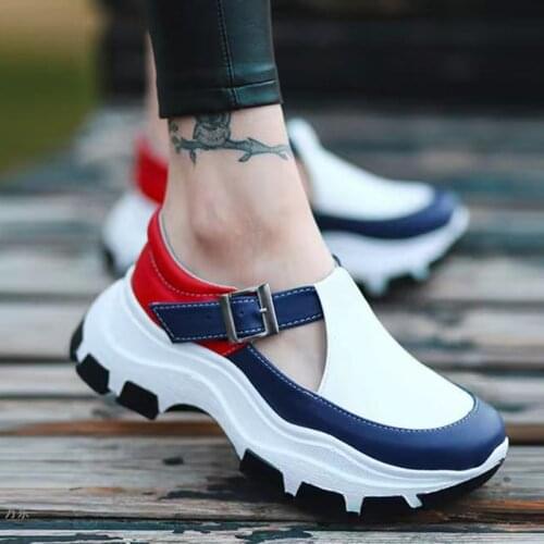 New Autumn Platform Comfortable Women Sneakers Fashion Casual Buckle Little White Shoes Women Increase Running Vulcanize Shoes